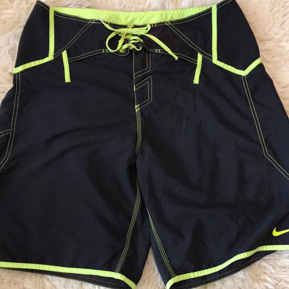 Nike trunks. Black and citrine yellow